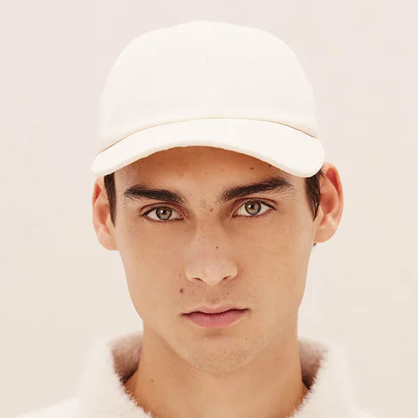 Mũ Jacquemus La Casquette Le Papier Signature Baseball Cap Màu Trắng Kem Size 56