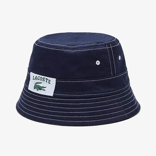 Mũ Lacoste Bucket Double Sided Navy Blue Hat RK1911525L Màu Xanh Đen