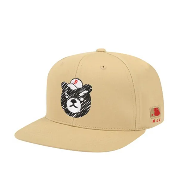 Mũ MLB Mega Bear Snapback Cap Boston Red Sox 32CPA1111 Màu Be Đậm - Mũ nón - Vua Hàng Hiệu