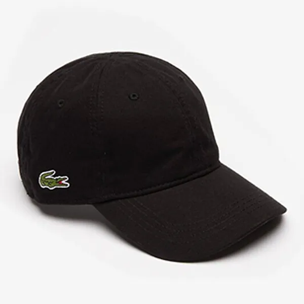Mũ Nam Lacoste Men's Basic Side Croc Cap RK9811031 Màu Đen