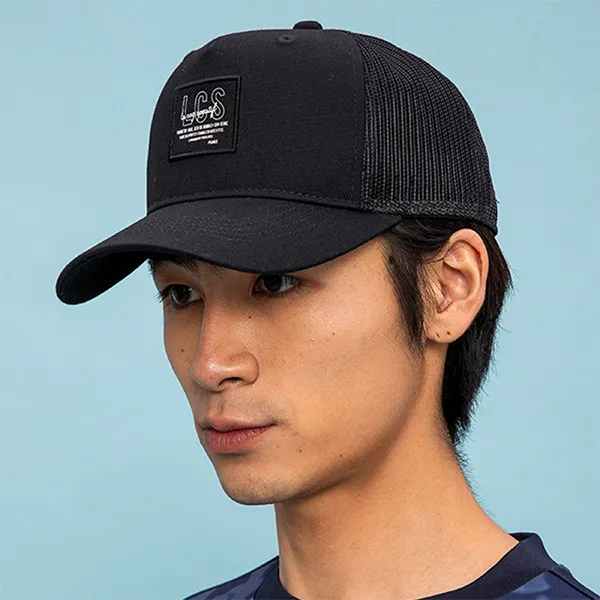 Mũ Nam Le Coq Sportif Back Mesh Cap QMAVJC10-BK Màu Đen