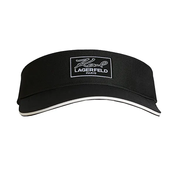 Mũ Nữ Karl Lagerfeld Logo Patch Visor Cap Màu Đen