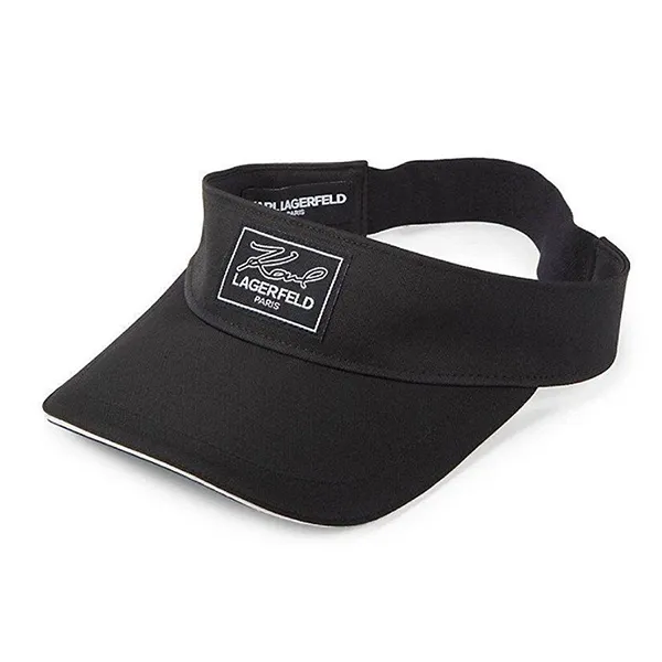 Mũ Nữ Karl Lagerfeld Logo Patch Visor Cap Màu Đen