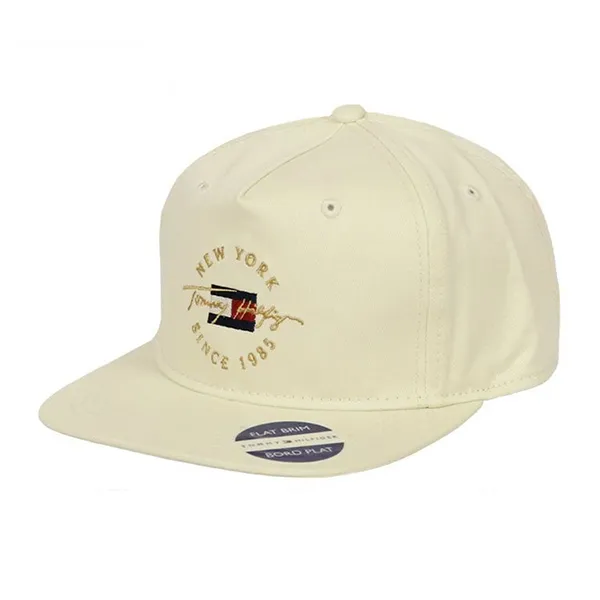 Mũ Tommy Hilfiger Unisex Logo Snapback Cap Màu Kem - Mũ nón - Vua Hàng Hiệu