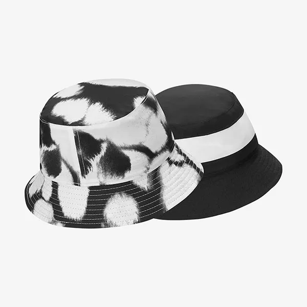 Mũ Trẻ Em Nike Older Kids' Reversible Bucket Hat DQ9922-010 Màu Đen Trắng - Mũ nón - Vua Hàng Hiệu