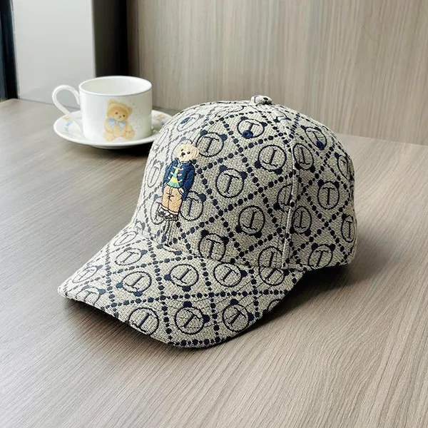 Mũ TTWN BEAR MZ056 Màu Ghi Viền Xanh - Mũ nón - Vua Hàng Hiệu