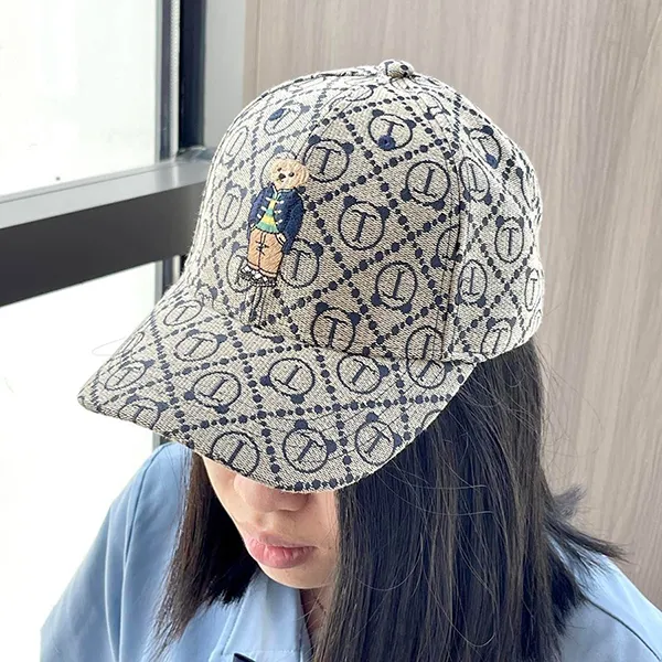 Mũ TTWN BEAR MZ056 Màu Ghi Viền Xanh - Mũ nón - Vua Hàng Hiệu