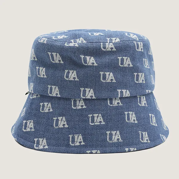 Mũ WHOAU Bucket Monogram WHACD2672A Màu Xanh Nhạt