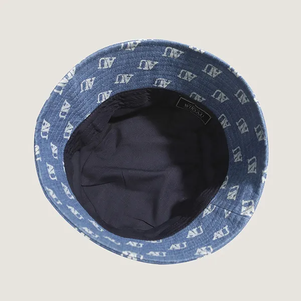 Mũ WHOAU Bucket Monogram WHACD2672A Màu Xanh Nhạt