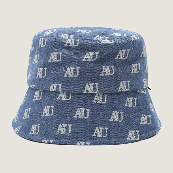 Mũ WHOAU Bucket Monogram WHACD2672A Màu Xanh Nhạt