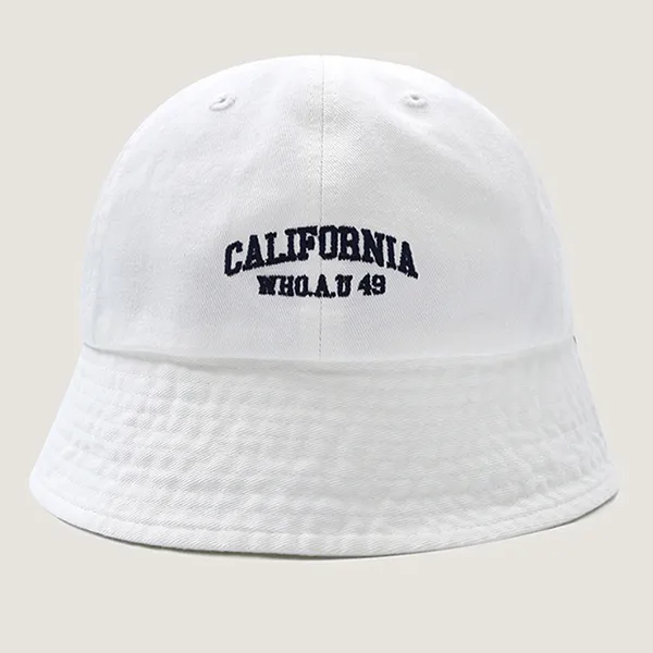 Mũ WHOAU Bucket Steve WHACD2431A Màu Trắng - Mũ nón - Vua Hàng Hiệu