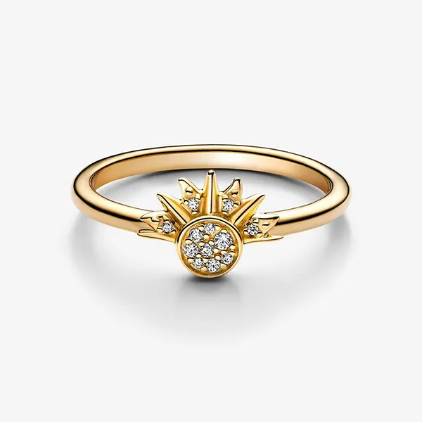 Nhẫn Nữ Pandora Celestial Sparkling Sun Ring 162674C01 Màu Vàng Gold Size 50
