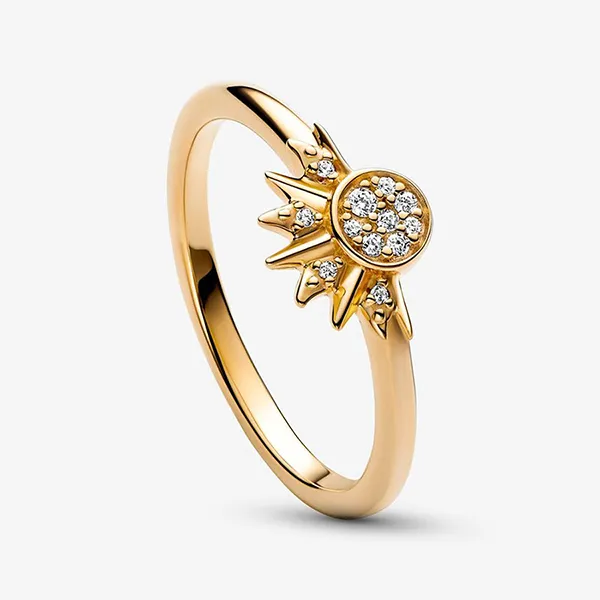 Nhẫn Nữ Pandora Celestial Sparkling Sun Ring 162674C01 Màu Vàng Gold Size 50