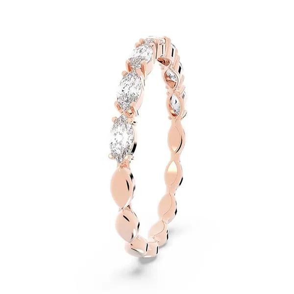 Nhẫn Nữ Swarovski Vittore Ring Marquise Cut, White, Rose Gold-Tone Plated 5366583 Màu Vàng Hồng Size 52