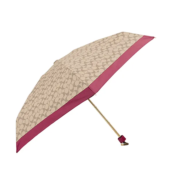 Ô Coach Signature Mini Umbrella F63365 Màu Be