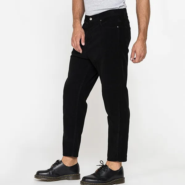 Quần Nhung Nam Carrera Jeans 7390950A_899 Dáng Baggy Màu Đen Size US 31 - Thời trang - Vua Hàng Hiệu