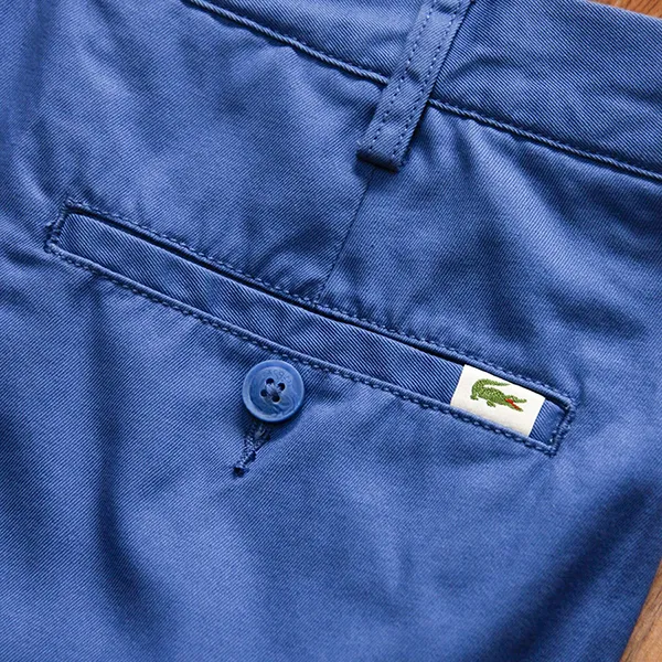 Quần Kaki Nam Lacoste HH8235G6U Màu Xanh Dương Size 38/34