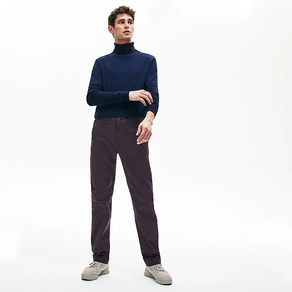 Quần Kaki Nam Lacoste Men's Regular Fit Stretch Cotton Chinos HH8811166 Màu Xanh Đen Size 38/34 - Thời trang - Vua Hàng Hiệu