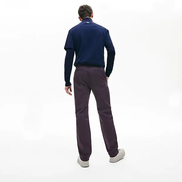 Quần Kaki Nam Lacoste Men's Regular Fit Stretch Cotton Chinos HH8811166 Màu Xanh Đen Size 38/34 - Thời trang - Vua Hàng Hiệu