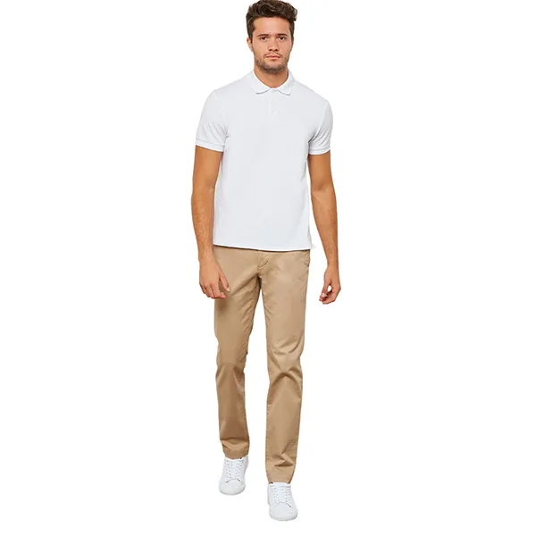 Quần Kaki Nam Lacoste Slim Fit Chinos HH4601VDW Màu Be Đậm Size 36/32