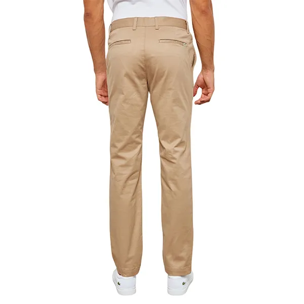 Quần Kaki Nam Lacoste Slim Fit Chinos HH4601VDW Màu Be Đậm Size 36/32
