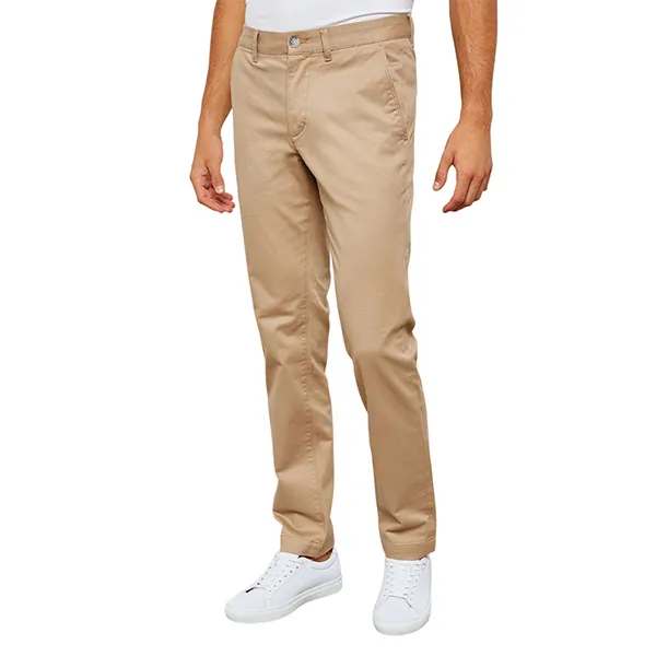 Quần Kaki Nam Lacoste Slim Fit Chinos HH4601VDW Màu Be Đậm Size 36/32