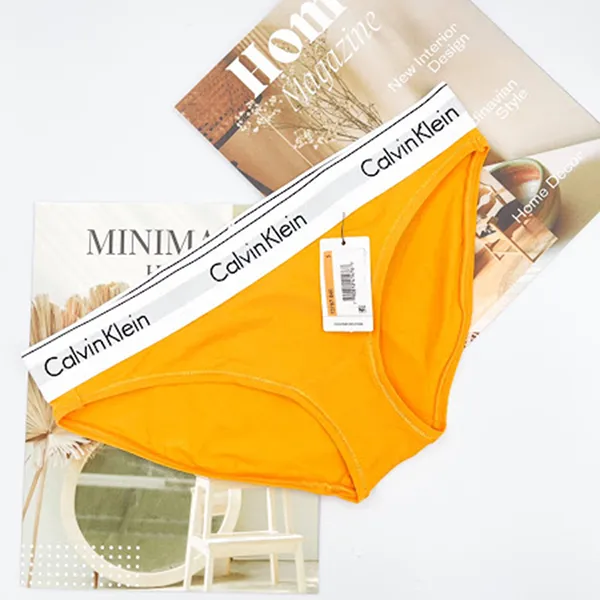 Quần Lót Nữ Calvin Klein CK Tam Giác Màu Vàng Size S