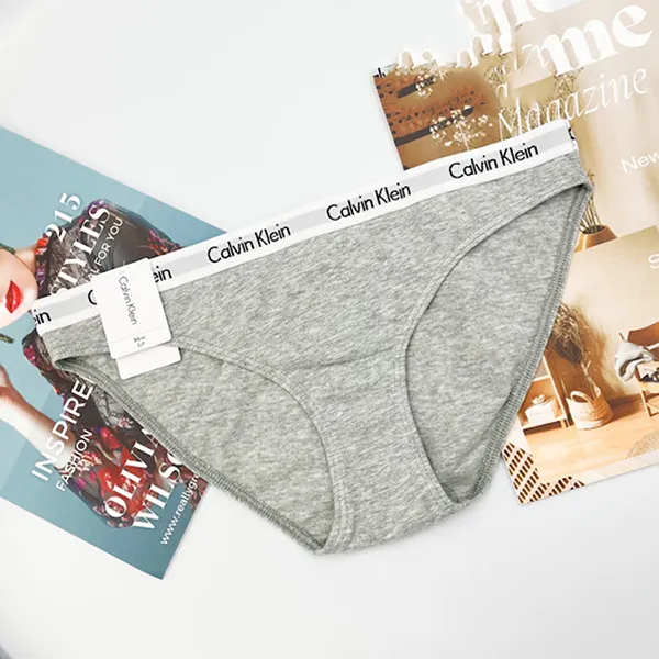 Quần Lót Nữ Calvin Klein CK Tam Giác Màu Xám Size S