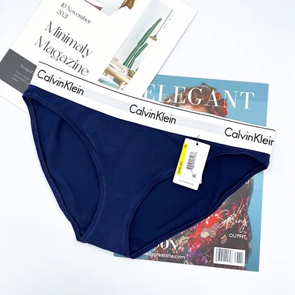 Quần Lót Nữ Calvin Klein CK Tam Giác màu Xanh Navy Size S - Thời trang - Vua Hàng Hiệu