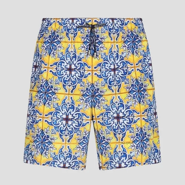 Quần Short Nam Dolce & Gabbana D&G Multicolor With Pattern Printed M4A13T HSMJZ HG1MR Phối Màu