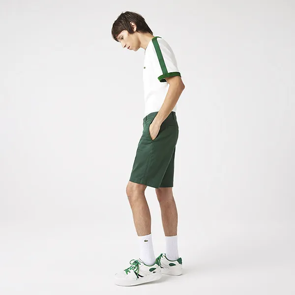 Quần Short Nam Lacoste Slim Fit Stretch Cotton Bermuda Shorts FH2647 5HX Màu Xanh Đậm Size 33 - Thời trang - Vua Hàng Hiệu
