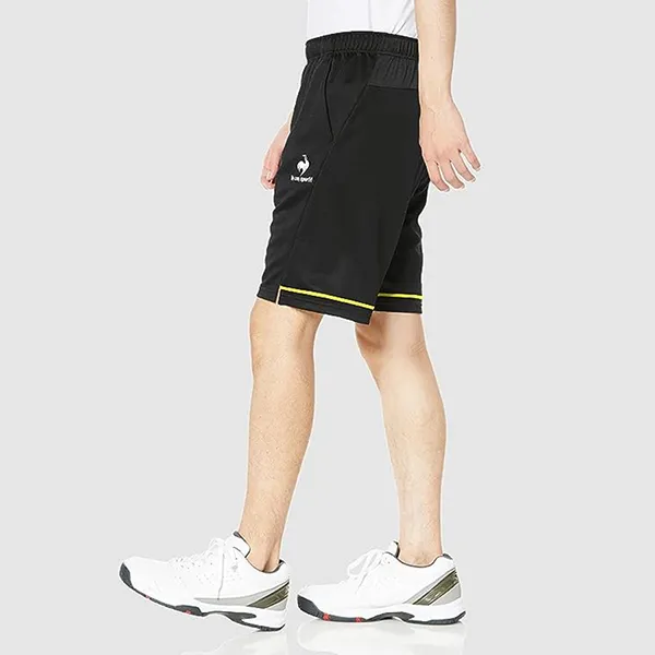 Quần Short Nam Le Coq Sportif Tennis UPF 30 QTMUJD00 Màu Đen