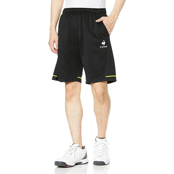 Quần Short Nam Le Coq Sportif Tennis UPF 30 QTMUJD00 Màu Đen