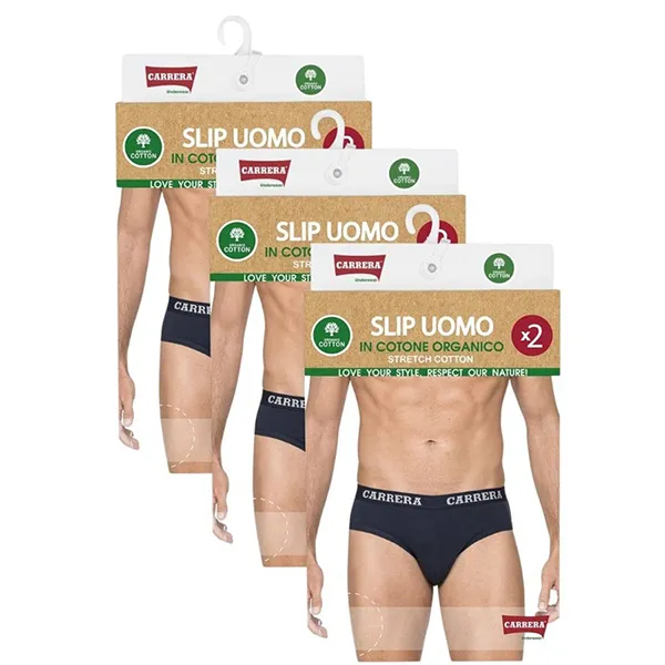 Set 2 Quần Lót Nam Carrera Jeans Cotton 8C6692_676 Màu Xanh Navy Size M - Thời trang - Vua Hàng Hiệu
