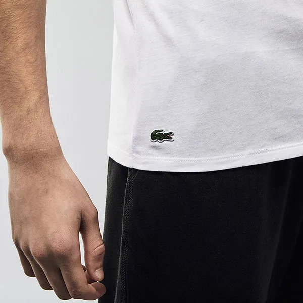 Set 3 Áo Thun Nam Lacoste Men's TShirt TH3374001 Màu Trắng Size 4