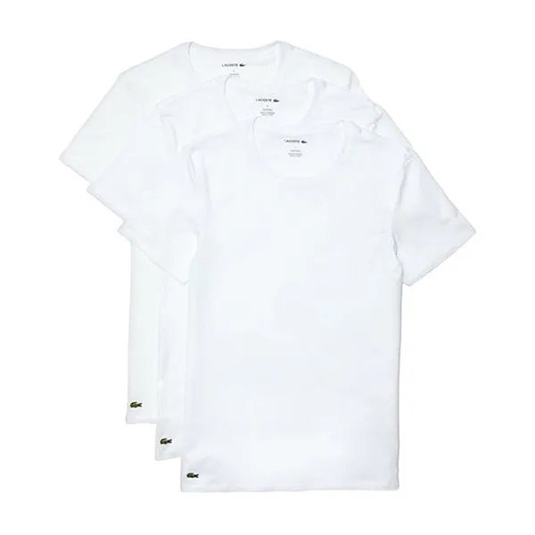 Set 3 Áo Thun Nam Lacoste Tshirt Meski 3-Pack TH3321001 Biały Màu Trắng Size 4
