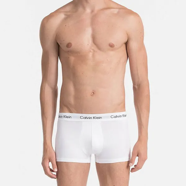 Set 3 Quần Lót Nam Calvin Klein CK Boxer 0000U2664G_BIANCO_100 Màu Trắng Size S - Thời trang - Vua Hàng Hiệu