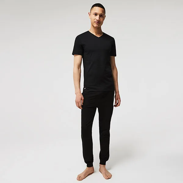 Set Áo Thun Nam Lacoste Men's TShirt Z Neckline In Shape Of V Three-Pack TH3374031 Màu Đen Size 5 - Thời trang - Vua Hàng Hiệu