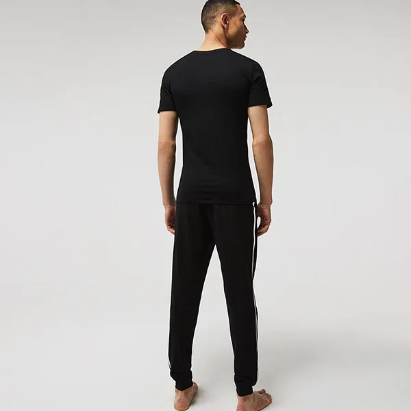 Set Áo Thun Nam Lacoste Men's TShirt Z Neckline In Shape Of V Three-Pack TH3374031 Màu Đen Size 5 - Thời trang - Vua Hàng Hiệu