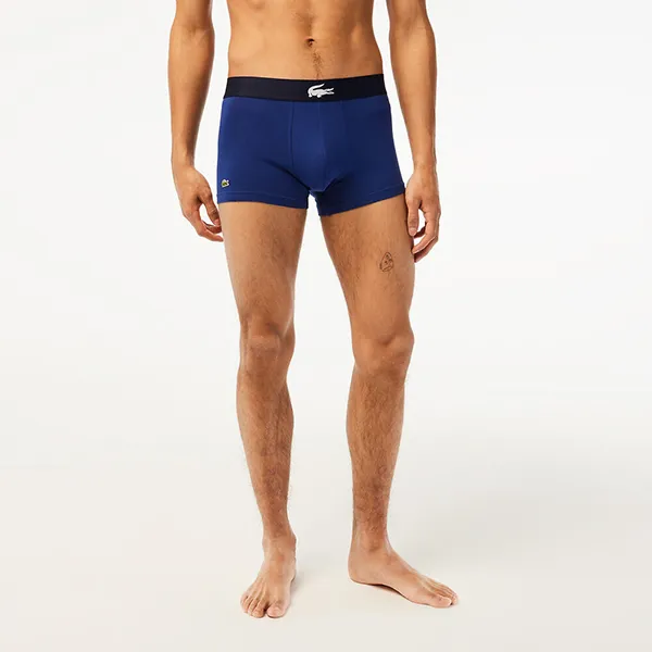 Set Quần Lót Nam Lacoste Men's Stretch Cotton Trunk 3-Pack 5H1774BCK (3 Chiếc) Size 4 - Thời trang - Vua Hàng Hiệu