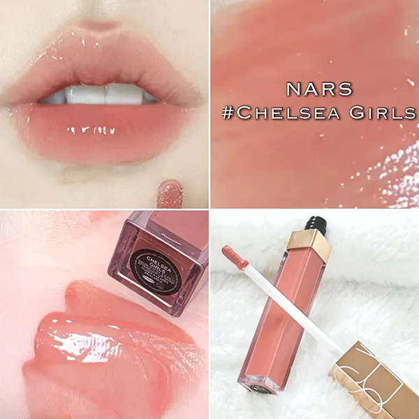 Son Dưỡng Bóng Nars Afterglow Lip Shine Chelsea Girls Màu Hồng Beige - Son Môi - Vua Hàng Hiệu
