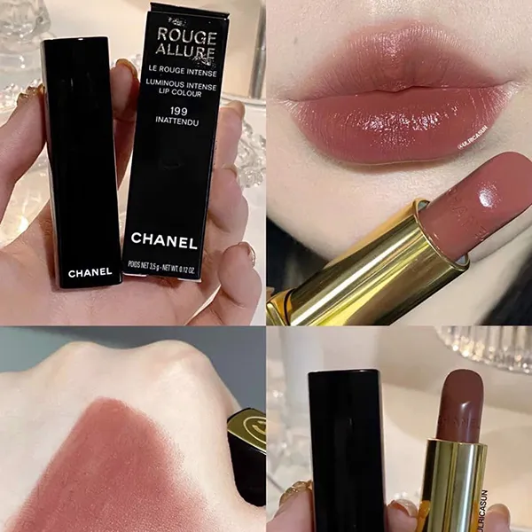 Son Chanel Rouge Allure 199 Inattendu Màu Đỏ Nâu - Son Môi - Vua Hàng Hiệu