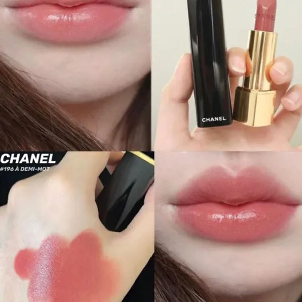 Son Chanel Rouge Allure Luminous Intense Colour 196 À Demi-Mot Màu Hồng Đất - Son Môi - Vua Hàng Hiệu