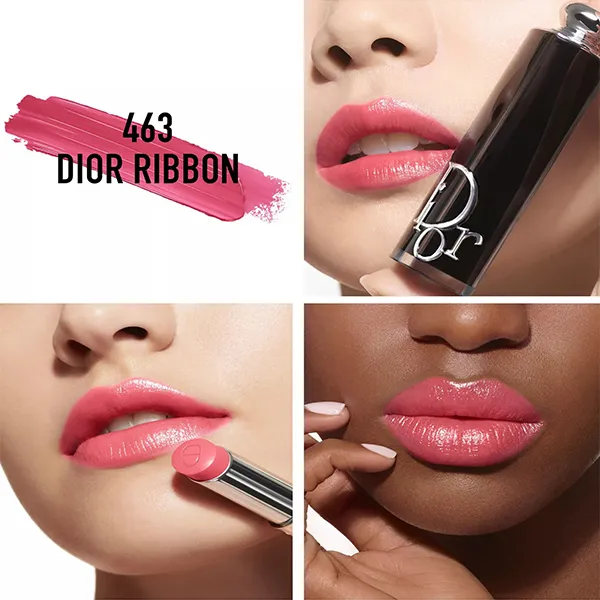 Son Dưỡng Dior Addict Shine Refillable Lipstick 463 Dior Ribbon Màu Hồng Đào - Son Môi - Vua Hàng Hiệu