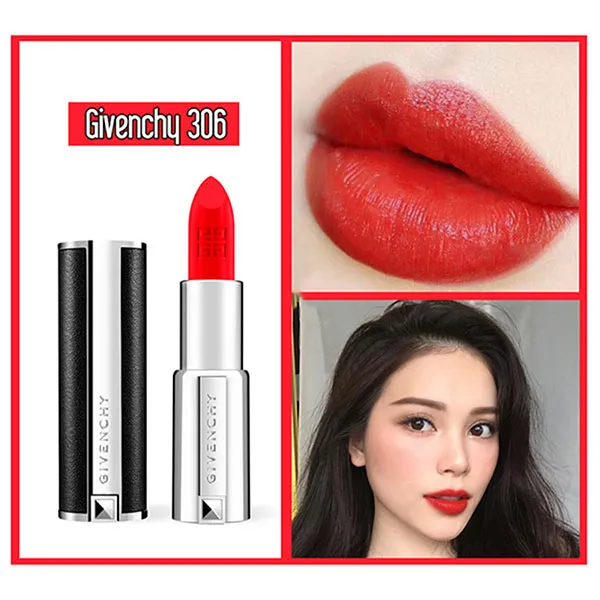 Son Givenchy N306 Carmin Escarpin Mini Màu Đỏ Tươi