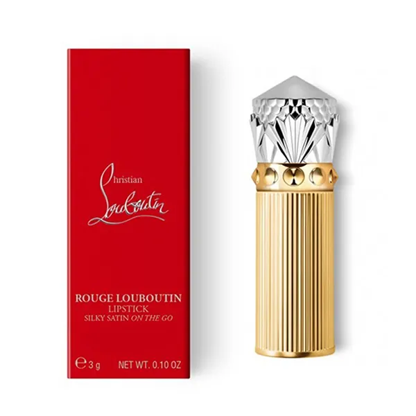 Son Rouge Louboutin Silky Satin On The Go Satin Lipstick - Belly Bloom 011 Màu Hồng Gỗ