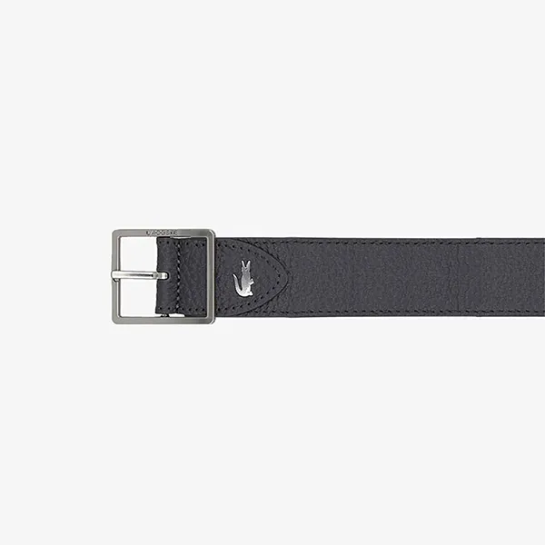 Thắt Lưng Nam Lacoste Men's Reversible Grain Leather Belt With Engraved Buckle RC4004 E47 Màu Xám Size 110