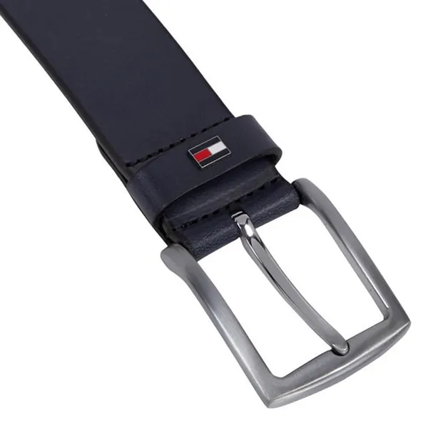 Thắt Lưng Nam Tommy Hilfiger Denton Flag Keeper Leather Belt AM0AM10838_BLU_DW6 Màu Xanh Navy Size 95 - Thắt lưng - Vua Hàng Hiệu