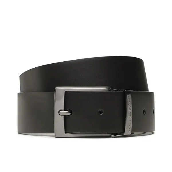 Thắt Lưng Nam Tommy Hilfiger Leather Belt Hai Mặt AM0AM10844_NERO_BDS Màu Nâu Đen Size 90