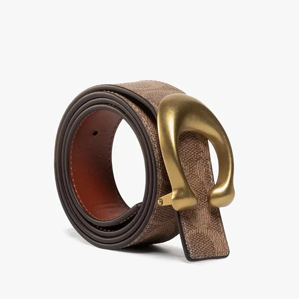Thắt Lưng Nữ Coach Signature Buckle Belt 78174-B4NQ4 Màu Nâu - Thắt lưng - Vua Hàng Hiệu